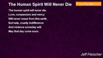 Jeff Fleischer - The Human Spirit Will Never Die