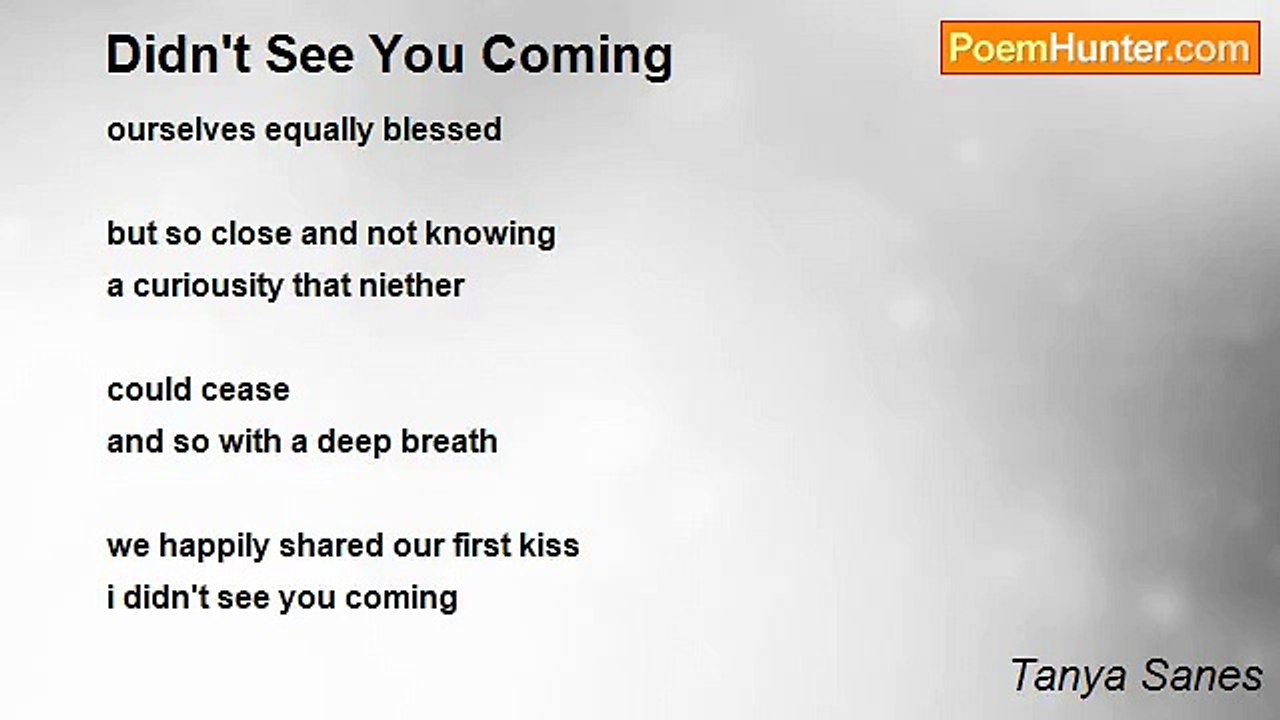 Tanya Sanes - Didn't See You Coming