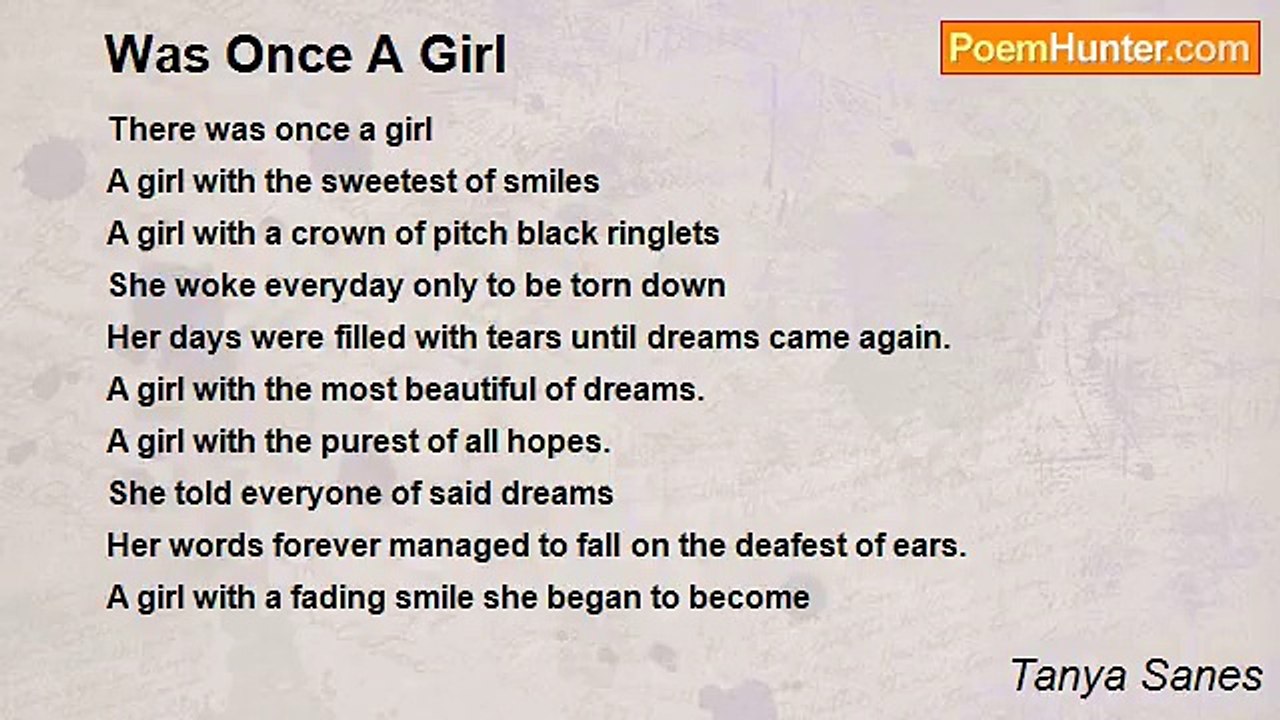 Tanya Sanes - Was Once A Girl