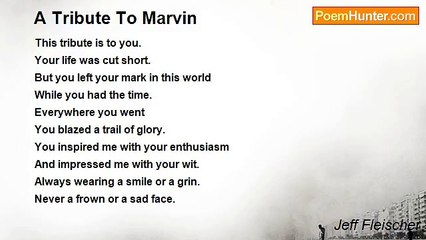 Jeff Fleischer - A Tribute To Marvin