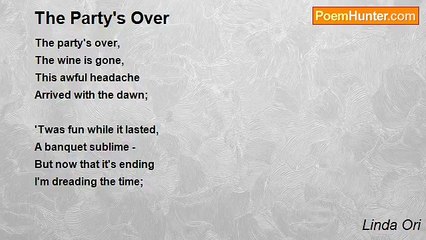 Linda Ori - The Party's Over
