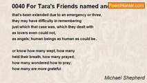 Michael Shepherd - 0040 For Tara's Friends named and unnamed