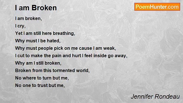 Jennifer Rondeau - I am Broken