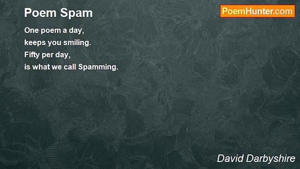 David Darbyshire - Poem Spam