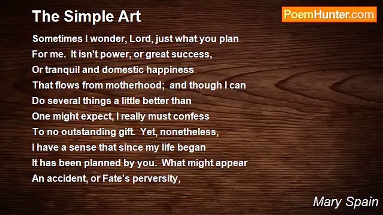 Mary Spain - The Simple Art