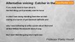 Professor Poetry Hound - Alternative voicing: Catcher in the Daffodils