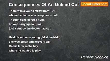 Herbert Nehrlich - Consequences Of An Unkind Cut