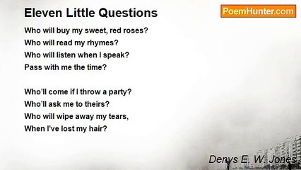 Denys E. W. Jones - Eleven Little Questions