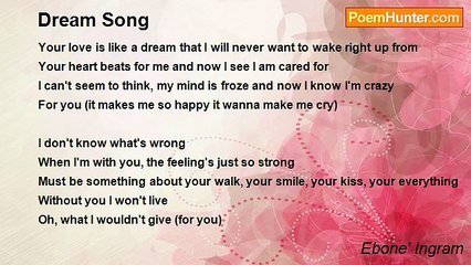 Ebone' Ingram - Dream Song