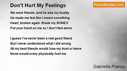 Gabriella Franco - Don't Hurt My Feelings