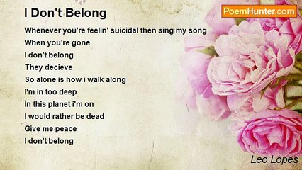 Leo Lopes - I Don't Belong