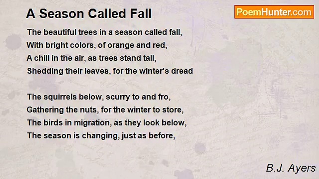 B.J. Ayers - A Season Called Fall