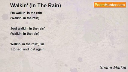 Shane Markie - Walkin' (In The Rain)