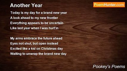 Pookey's Poems - Another Year