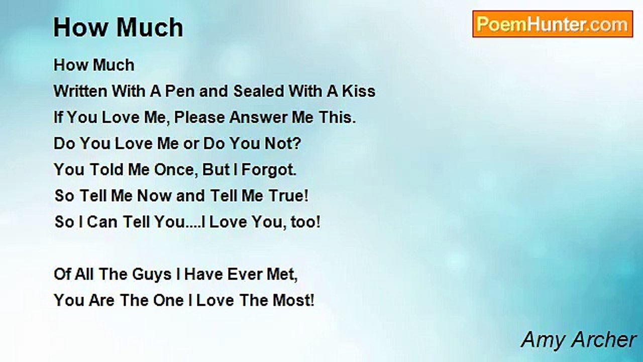 Amy Archer - How Much