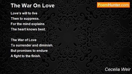 Cecelia Weir - The War On Love