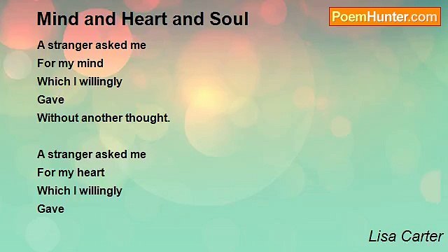 Lisa Carter - Mind and Heart and Soul
