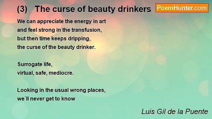 Luis Gil de la Puente - (3)   The curse of beauty drinkers