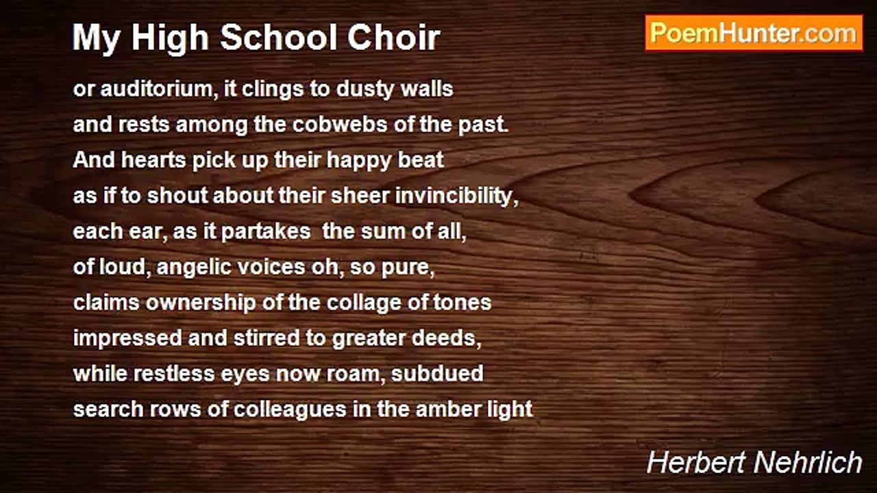 Herbert Nehrlich - My High School Choir