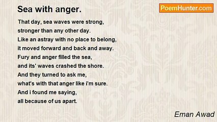 Eman Awad - Sea with anger.