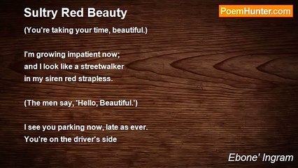 Ebone' Ingram - Sultry Red Beauty