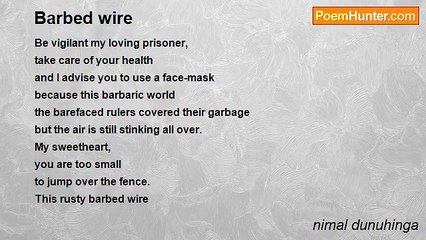 nimal dunuhinga - Barbed wire