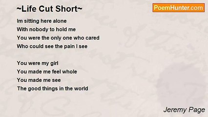 Jeremy Page - ~Life Cut Short~