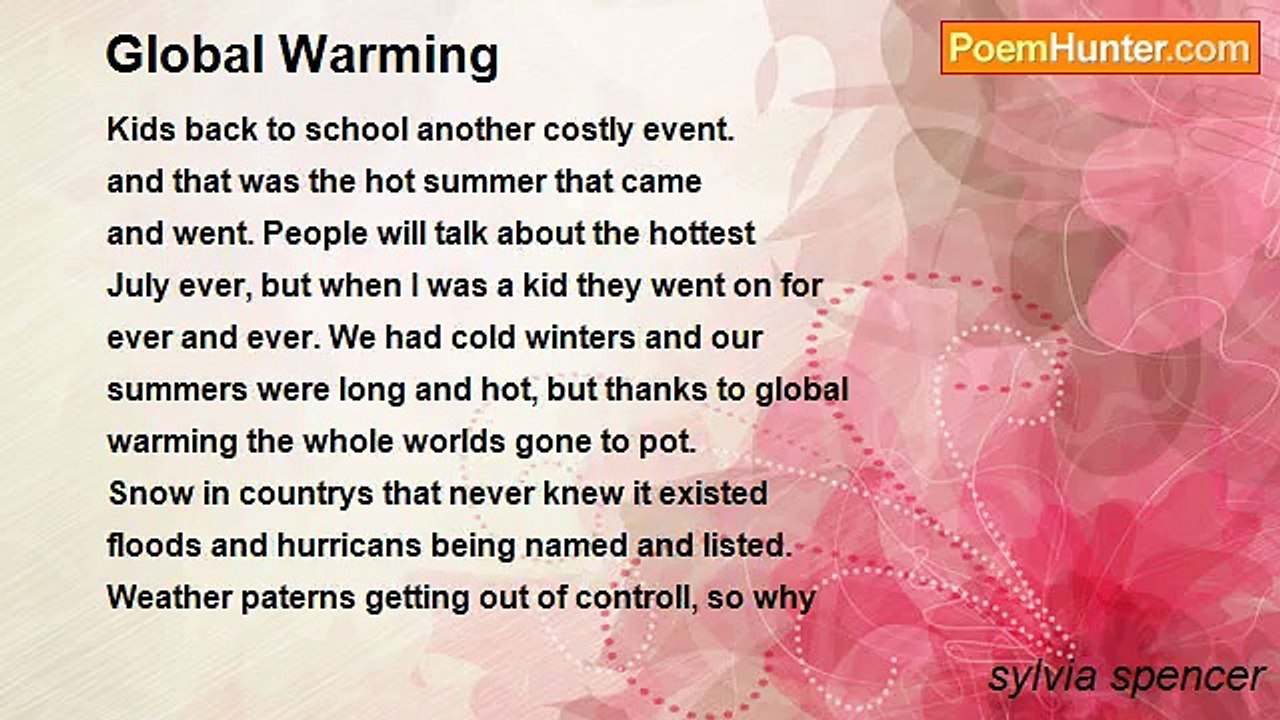 sylvia spencer - Global Warming