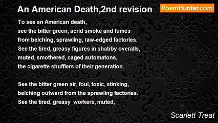 Scarlett Treat - An American Death,2nd revision