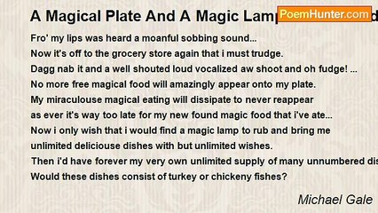 Michael Gale - A Magical Plate And A Magic Lamp Of Unlimited Wishes.