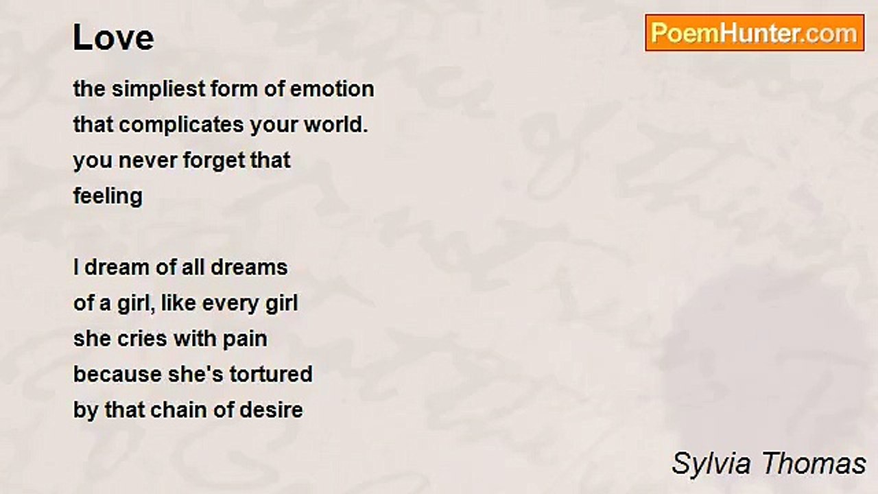 Sylvia Thomas - Love