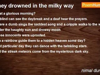 nimal dunuhinga - They drowned in the milky way