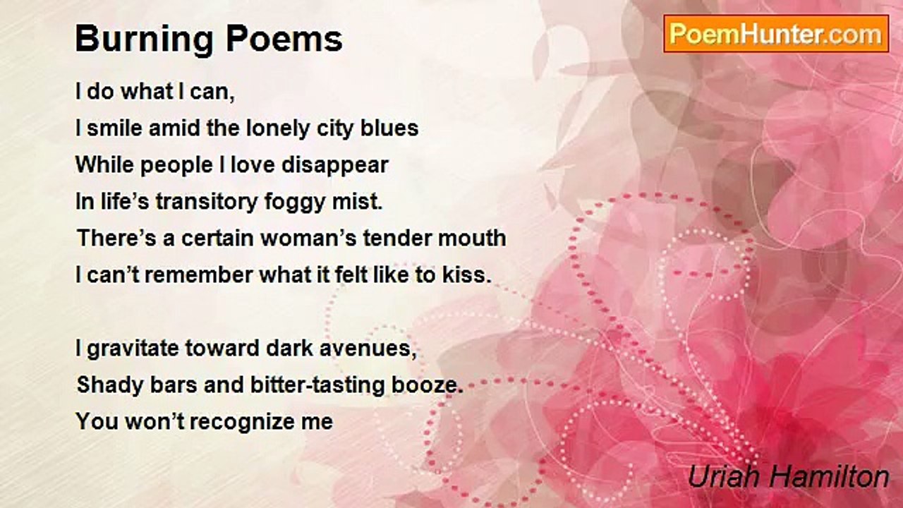 Uriah Hamilton - Burning Poems