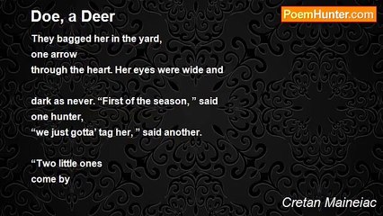 Cretan Maineiac - Doe, a Deer