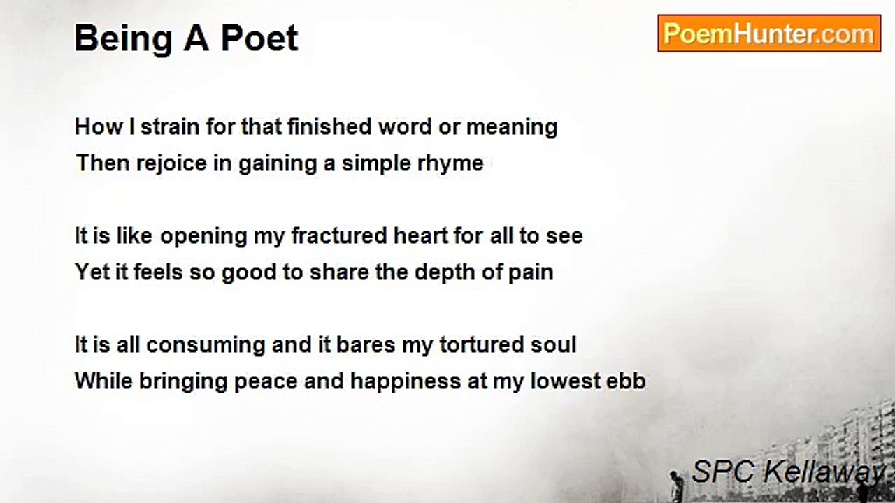 SPC Kellaway - Being A Poet