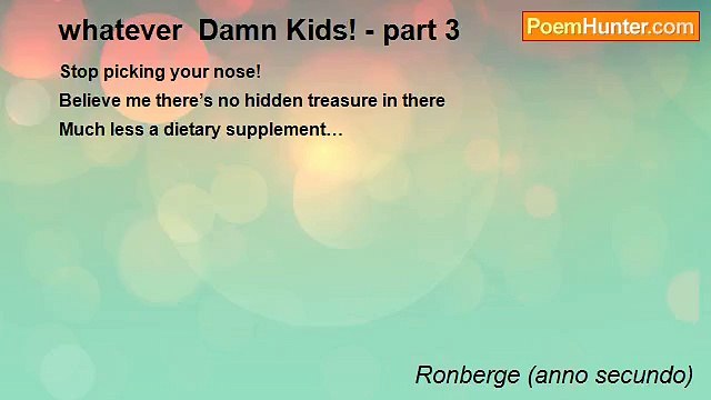 Ronberge (anno secundo) - whatever Damn Kids! - part 3