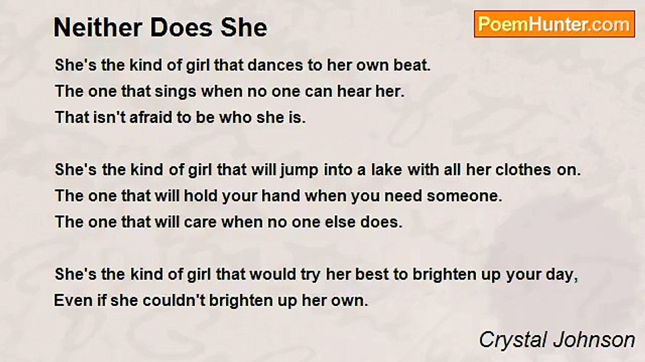 Crystal Johnson - Neither Does She