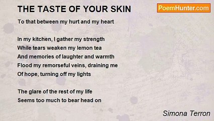 Simona Terron - THE TASTE OF YOUR SKIN