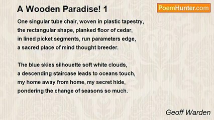 Geoff Warden - A Wooden Paradise! 1