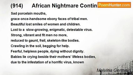 Melvina Germain - (914)      African Nightmare Continues