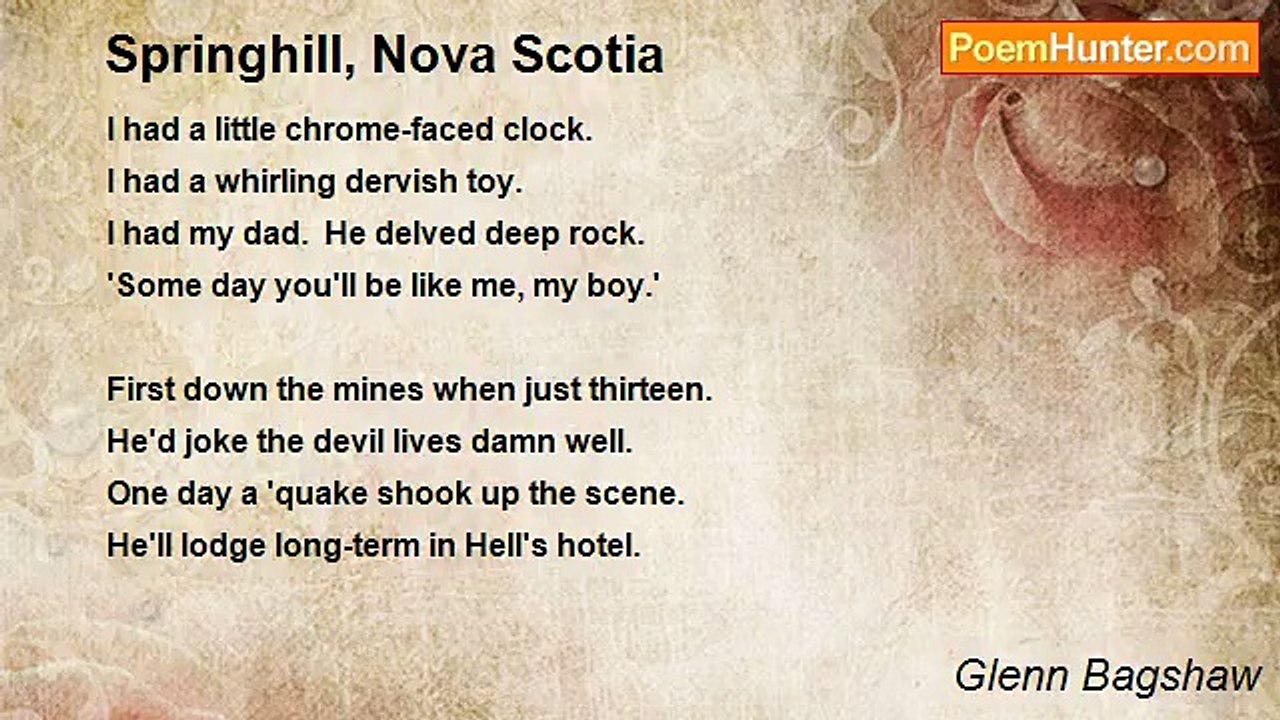 Glenn Bagshaw - Springhill, Nova Scotia