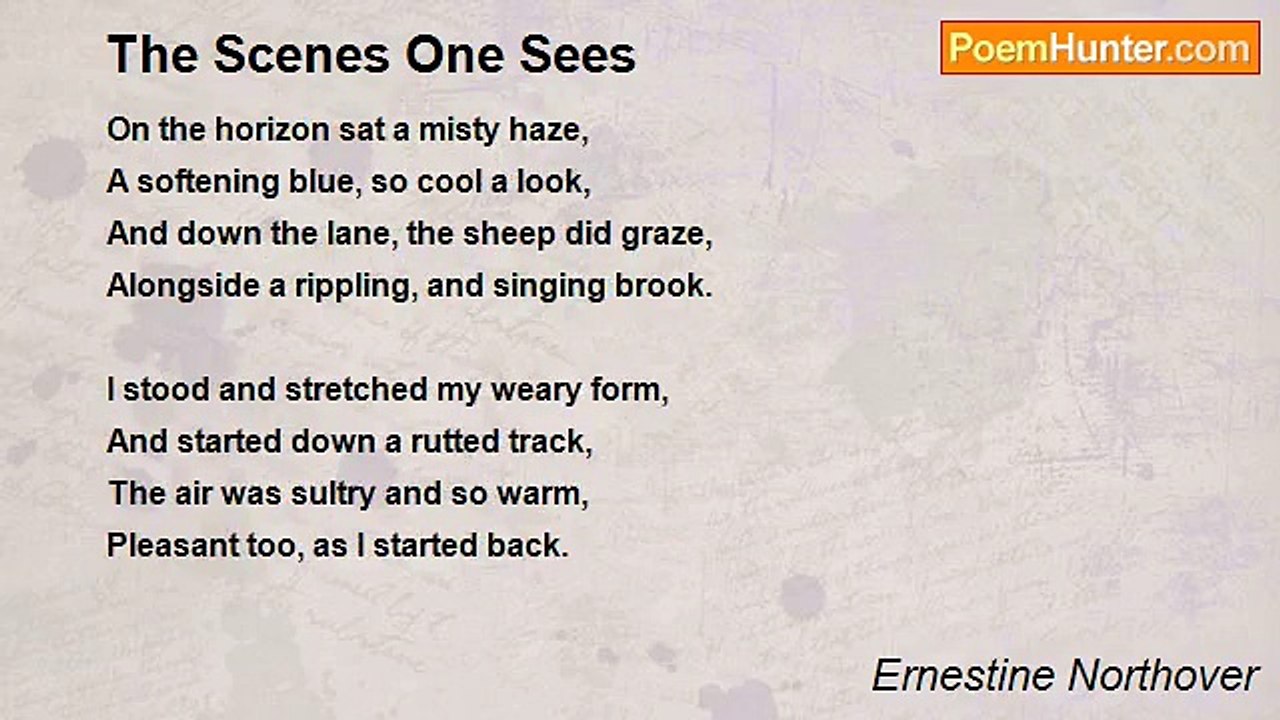 Ernestine Northover - The Scenes One Sees