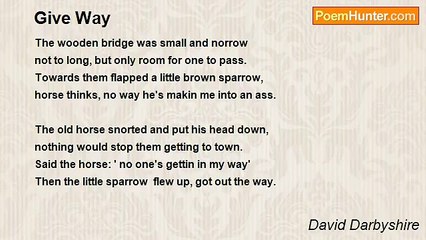 David Darbyshire - Give Way