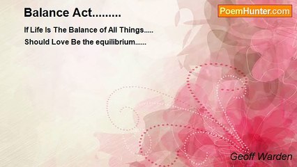 Geoff Warden - Balance Act.........