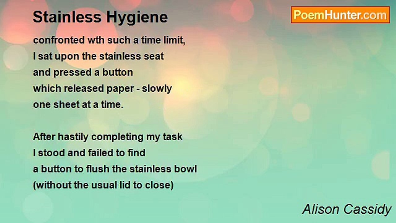 Alison Cassidy - Stainless Hygiene