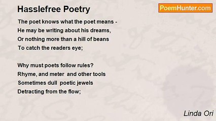 Linda Ori - Hasslefree Poetry