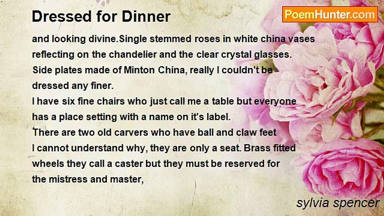 sylvia spencer - Dressed for Dinner