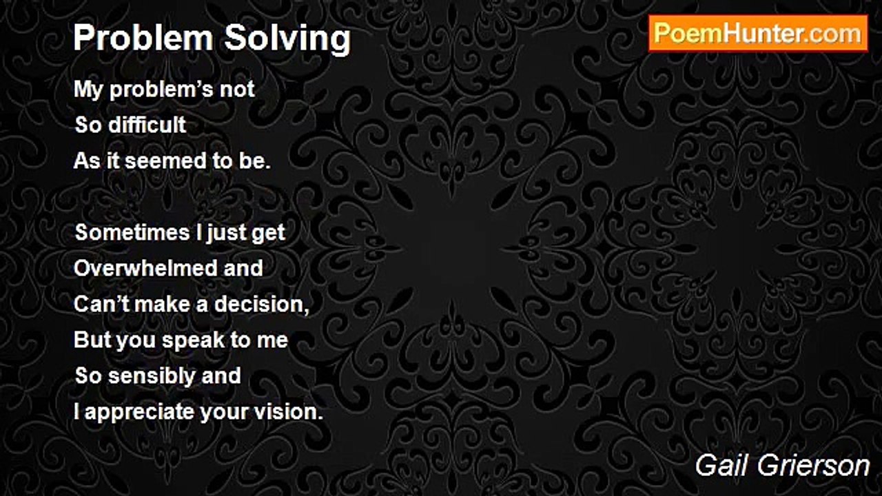 Gail Grierson - Problem Solving