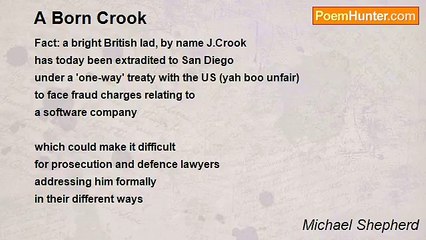 Michael Shepherd - A Born Crook