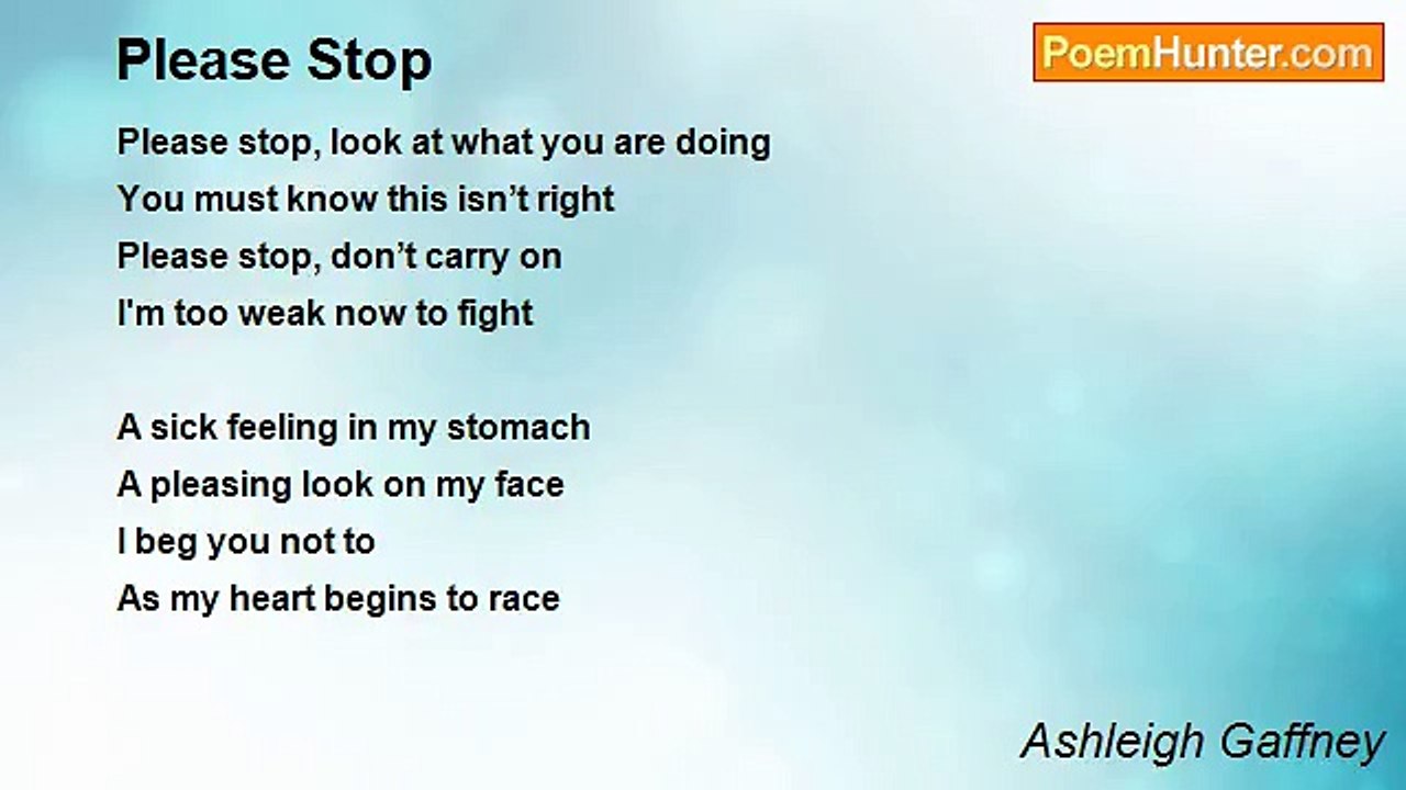 Ashleigh Gaffney - Please Stop